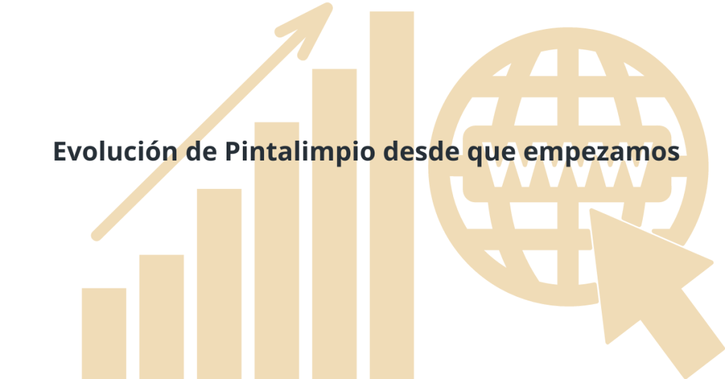 Evolución de Pintalimpio desde que empezamos 